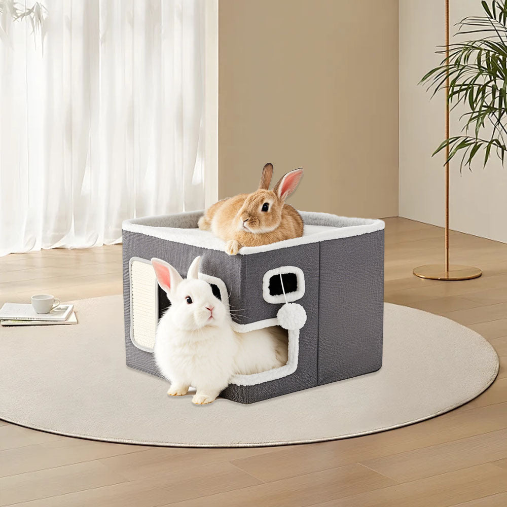 Multi-Level Hideaway Bed for Small Pets